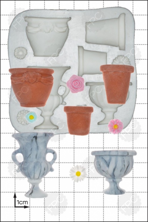 'Garden Urns' Silicone Mould